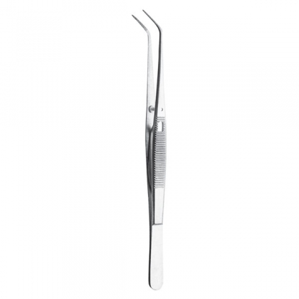 College Pliers with Lock - Serrated, Narrow Tips